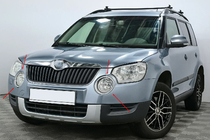 Skoda Yeti 2009–2017 Kromirane obrobe meglenk iz nerjavečega jekla (2009-2013, 2 kos.) fotografija 1