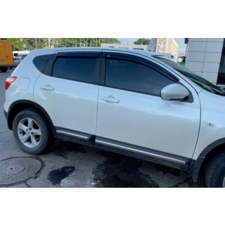 Deflektorji oken (4 kosi, HIC) Nissan Qashqai 2007–2010 fotografija 3