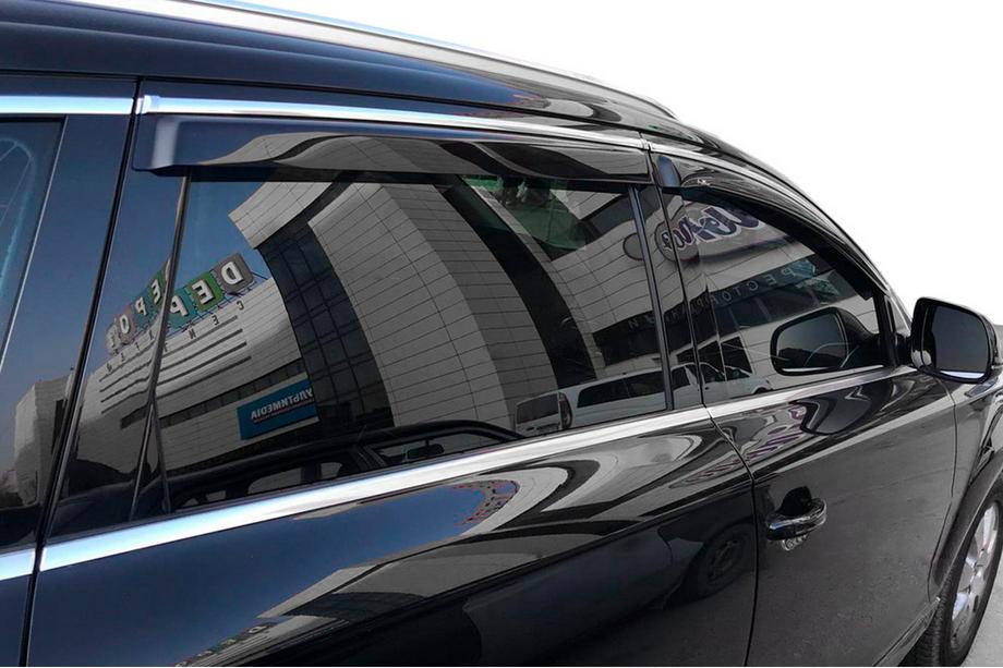 Skoda Superb 2009–2015 Vetrni deflektorji oken s kromiranim robom SD (4 kosi, HIC) Image