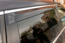 Volkswagen Passat B7 2012–2015 Vetrni deflektorji oken s kromirano letvijo SW (4 kosi, EU, HIC) fotografija 10