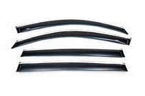 Volkswagen Tiguan 2007–2016 Vetrni deflektorji oken s kromirano letvijo (4 kosi, HIC) fotografija 4
