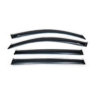 Vetrni deflektorji oken s kromirano letvijo (4 kosi, HIC) Volkswagen Tiguan 2007–2016 fotografija 4