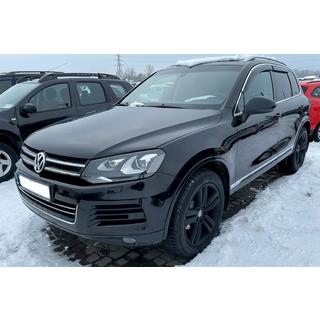 Vetrni deflektorji oken s kromirano letvijo (4 kosi, HIC) Volkswagen Touareg 2010–2018 fotografija 4