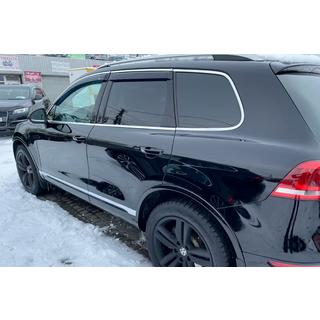 Vetrni deflektorji oken s kromirano letvijo (4 kosi, HIC) Volkswagen Touareg 2010–2018 fotografija 2
