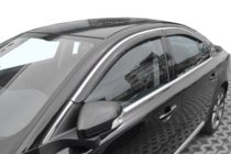 Volvo S80 2006–2016 Vetrni deflektorji oken s kromirano letvijo (4 kosi, HIC) fotografija 1