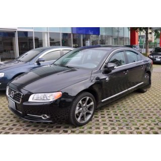 Vetrni deflektorji oken s kromirano letvijo (4 kosi, HIC) Volvo S80 2006–2016 fotografija 2