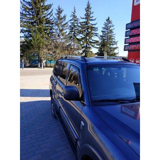 Kromirane strešne vzdolžne letve (relingi), turški dizajn (2 kosa) Mitsubishi Pajero Wagon IV 2006–2021 fotografija 2