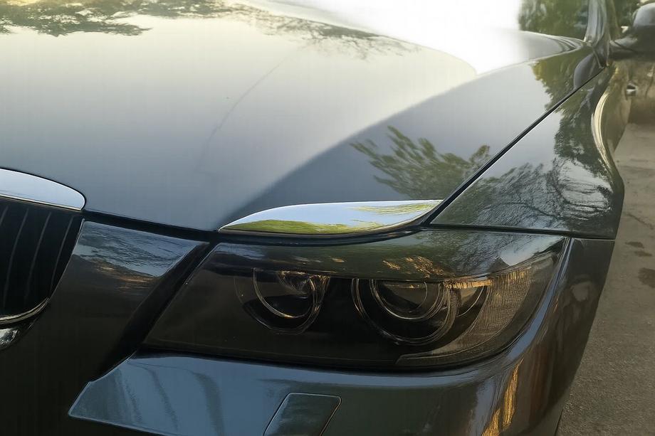 BMW serija 3 E90/E91 2005–2011 Kromirane obloge pokrova motorja (obrvi nad žarometi) Image