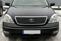 Lexus LS 2001–2006 Kromirane obrobe žarometov (2 kosa, plastika) fotografija 1