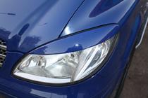 Mercedes Viano 2004–2014 Ravne obrvi za žaromete (črne) fotografija 2