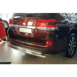 Zadnji zaščitni lok AK002-double (2 kos, nerjaveče jeklo) Toyota Land Cruiser 200 2007–2021 fotografija 3