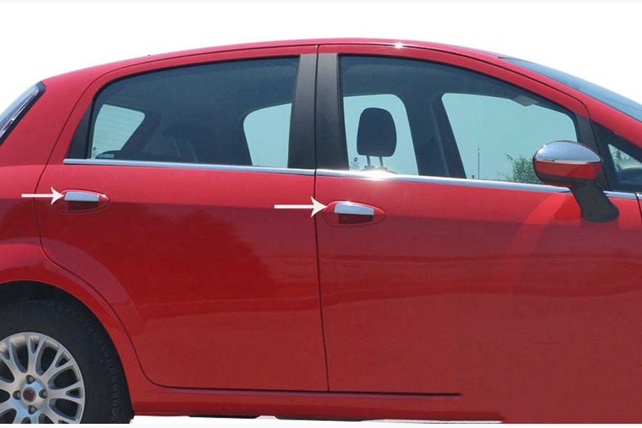 Fiat Grande Punto/Punto EVO 2006–2018 Obloge kljuk vrat (4 vrata, nerjaveče jeklo) Carmos - turško nerjaveče jeklo Image