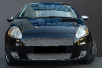 Fiat Grande Punto/Punto EVO 2006–2018 Okrasne letvice za masko hladilnika (2-delni, nerjaveče jeklo) fotografija 1