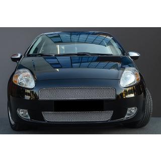 Okrasne letvice za masko hladilnika (2-delni, nerjaveče jeklo) Fiat Grande Punto/Punto EVO 2006–2018 fotografija 1