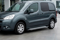 Peugeot Partner Tepee 2008–2018 Stranski pragovi Rainbow (2 kosa, aluminij) fotografija 1