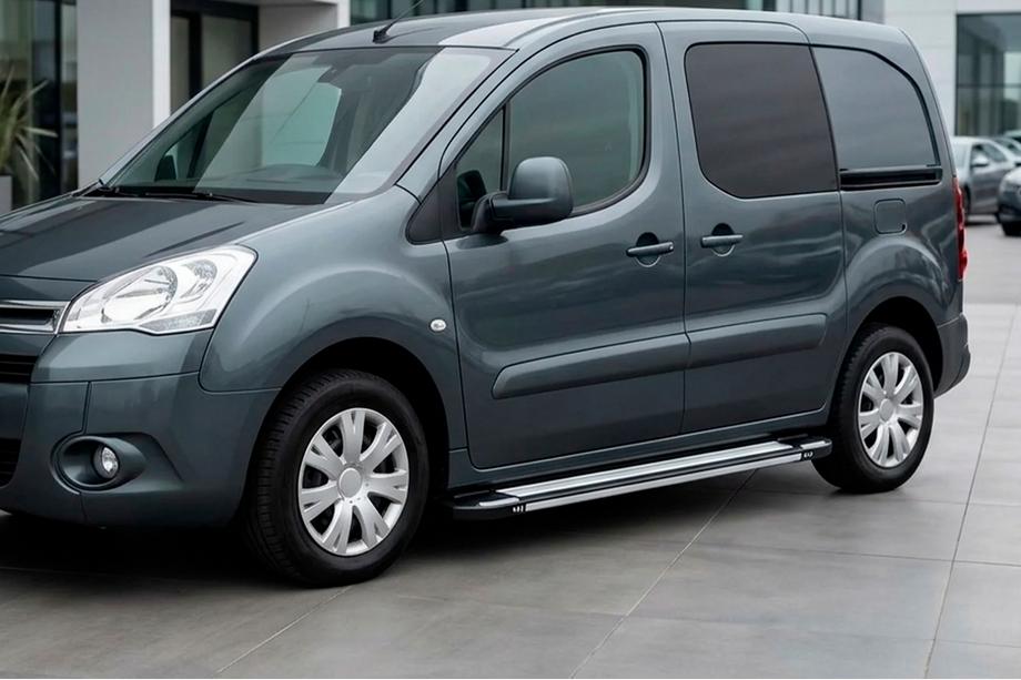 Peugeot Partner Tepee 2008–2018 Stranski pragovi Rainbow (2 kosa, aluminij) Image