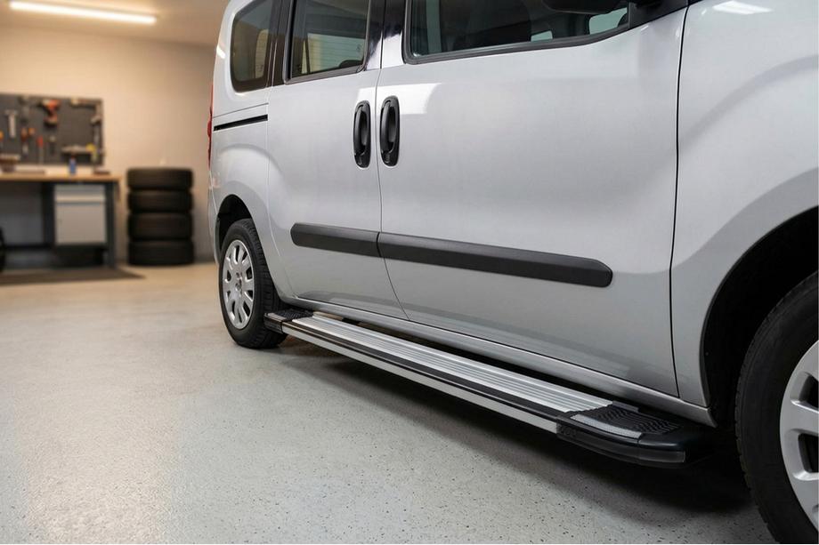 Fiat Doblo II 2010–2022 Stranske stopnice Rainbow (2 kosa, aluminij) Image