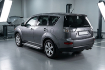 Mitsubishi Outlander 2006–2012 Bočne stopnice Rainbow (2 kosa, aluminij) fotografija 1