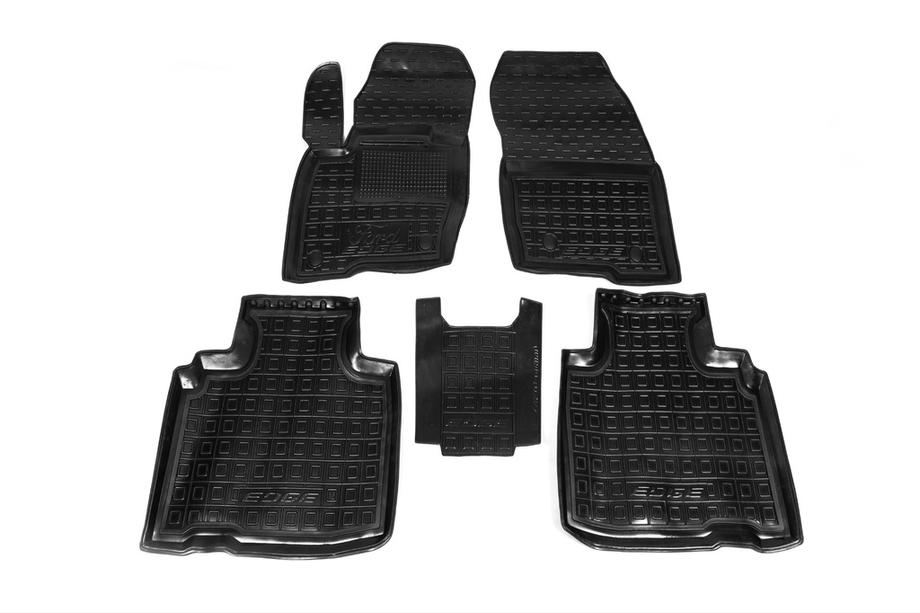 Ford Edge 2014–2024 Gumijasti tepihi z visokim robom 2016+ (Autogumm) Image