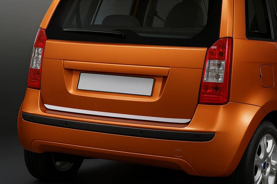 Fiat Idea 2003–2016 Zaščitna letev roba prtljažnika (nerjaveče jeklo) Fotografija 1
