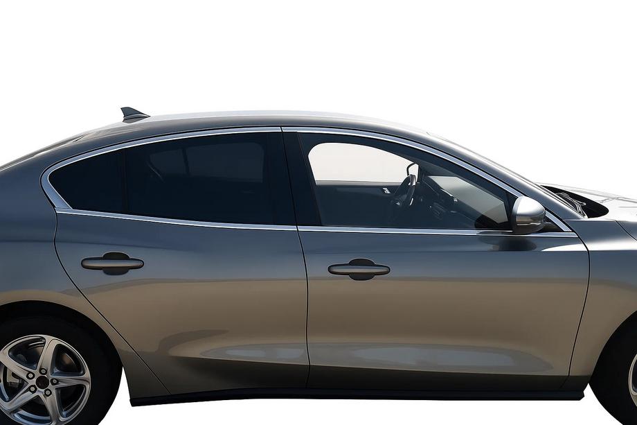 Ford Focus IV 2018– OmsaLine HB, SD zgornje okenske krom letvice (4 kosi, nerjaveče jeklo) Image