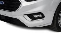 Ford Custom 2013–2022 Kromirani okrasni pokrovi meglenk 2018+ (2 kosa, nerjavno jeklo) OmsaLine - italijansko nerjavno jeklo fotografija 1