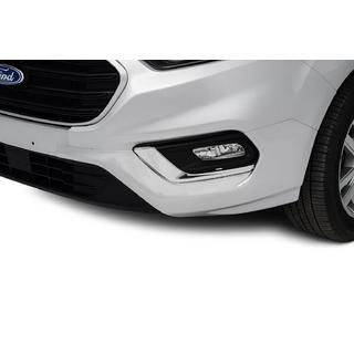 Kromirani okrasni pokrovi meglenk 2018+ (2 kosa, nerjavno jeklo) Ford Custom 2013–2022 fotografija 1