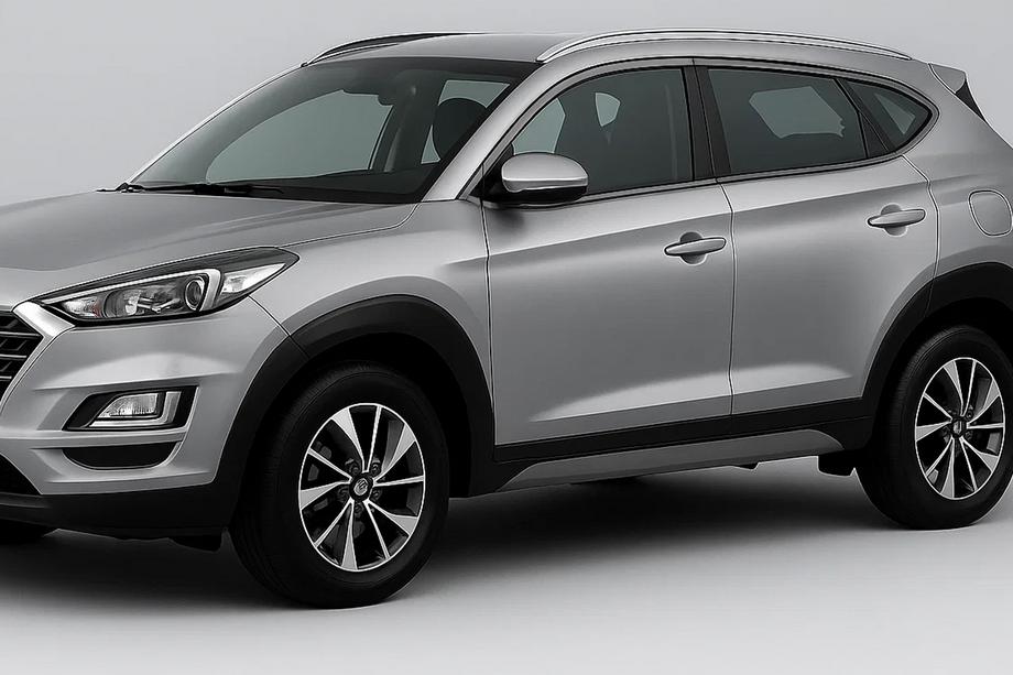 Hyundai Tucson TL 2016–2021 Obroba za okenske letve OmsaLine (14 kos, nerj.) črni krom Image