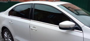 Volkswagen Jetta 2011–2018 Spodnje letve oken (6 kos, nerjaveče jeklo) Carmos - turško nerjaveče jeklo fotografija 1
