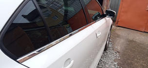Volkswagen Jetta 2011–2018 Spodnje letve oken (6 kos, nerjaveče jeklo) Carmos - turško nerjaveče jeklo fotografija 2