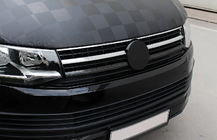 Volkswagen T6 2015–2024 Obrobe spodnje rešetke 2015-2019 (2 kosa, karbon) fotografija 3