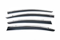 Honda Civic Sedan IX 2011–2016 Vetrni deflektorji oken s kromirano letvico (4 kos, Niken) fotografija 2
