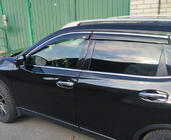 Nissan X-trail T32/Rogue 2014–2021 Vetrni deflektorji za okna s kromirano letvico (4 kosi, Niken) fotografija 1