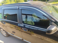 Dacia Lodgy 2012–2022 Vetrni deflektorji oken s kromirano letvico (4 kos, Niken) fotografija 4