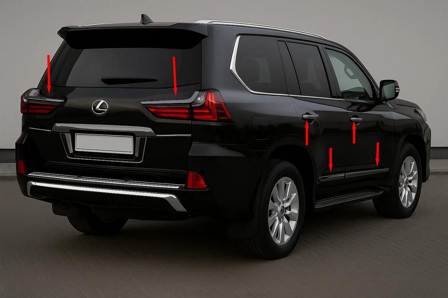 Lexus LX570/450d 2008–2022 Body kit BlackEdition (za TRD 2016+) Fotografija 2