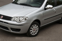 Fiat Albea 2002–2012 Kromirani pokrovi ogledal (2011↗, 2 kosa, plastika) OmsaLine - ABS plastika fotografija 1