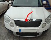 Skoda Yeti 2009–2017 Zimska obloga maske hladilnika (zgornja, 2009-2013) Sijajna fotografija 1