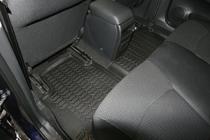 Nissan Tiida 2011–2014 (2015↗) 3D gumijasti tepihi za potniško kabino (4 kosi, Novline) fotografija 3