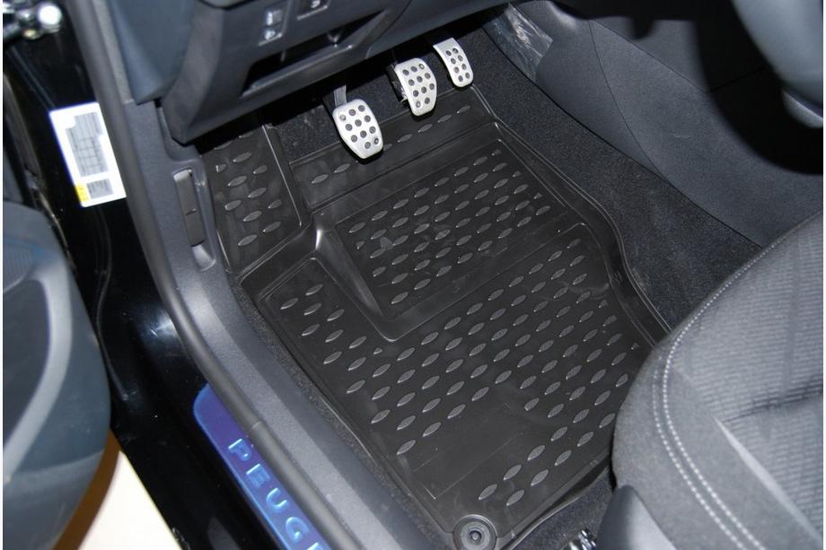 Peugeot 408 2010–2018 3D gumijasti tepihi za notranjost (4 kosi, Novline) Fotografija 2