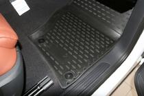 Volkswagen Touareg 2010–2018 3D gumijasti tepihi za kabino (4 kosi, Novline) za dvoobmočno klimatsko napravo fotografija 4