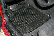BMW serija 1 E81/E82/E87/E88 2004–2011 Gumijasti tepihi za kabino (4 kosi, Novline) 3D fotografija 2