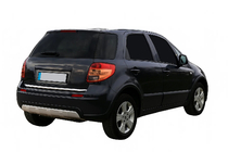 Fiat Sedici 2006–2014 Zaščitna letev roba prtljažnika (nerjaveče jeklo) fotografija 2