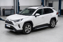 Toyota Rav 4 2019–2025 Stranske stopnice Line (2 kosa, aluminij) fotografija 1
