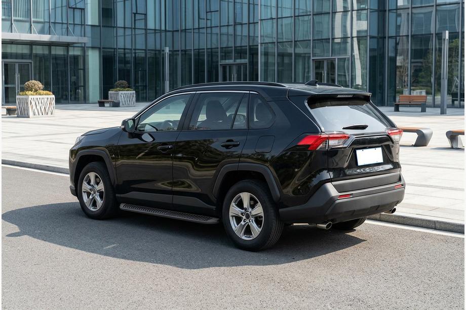 Toyota Rav 4 2019–2025 Stranski pragovi Tayga Black (2 kosa, aluminij) Image