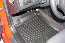 Hyundai Accent 2000–2006 Gumijasti tepihi za kabino (4 kos, Novline) Coupe fotografija 2