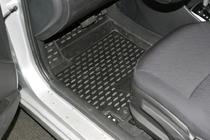 Hyundai Accent 2011–2017 Gumijasti tepihi za kabino (4 kosi, Novline) fotografija 2