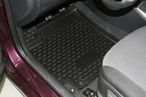 Hyundai Accent 2011–2017 Gumijasti tepihi za notranjost (4 kosi, Novline) HB fotografija 2