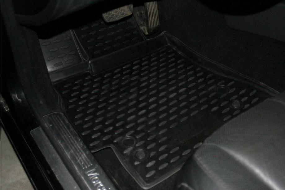 Mercedes S-class W221 2005–2013 Gumijasti tepihi za kabino (4 kosi, Novline) Fotografija 2