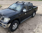 Nissan Navara 2006–2015 Strešne sani s prečkami (2 kosa, krom) fotografija 1