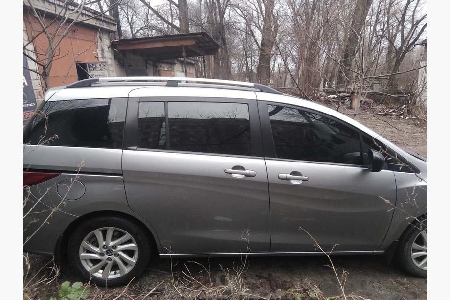 Mazda 5 2010–2018 Aluminijaste strešne sani (krom) Fotografija 4